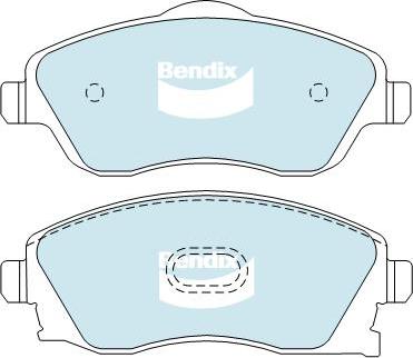 Bendix-AU DB1471 EURO+ - Гальмівні колодки, дискові гальма autozip.com.ua