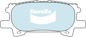 Bendix-AU DB1518 HD - Гальмівні колодки, дискові гальма autozip.com.ua