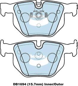 Bendix-AU DB1694 EURO+ - Гальмівні колодки, дискові гальма autozip.com.ua