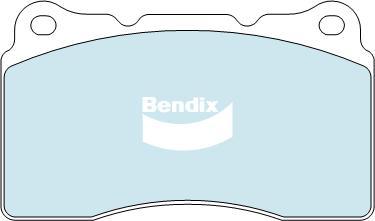 Bendix-AU DB1695 EURO+ - Гальмівні колодки, дискові гальма autozip.com.ua