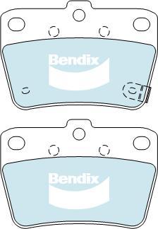 Bendix-AU DB1680 -4WD - Гальмівні колодки, дискові гальма autozip.com.ua