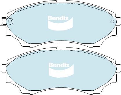 Bendix-AU DB1681 -4WD - Гальмівні колодки, дискові гальма autozip.com.ua