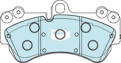 Bendix-AU DB1676 EURO+ - Гальмівні колодки, дискові гальма autozip.com.ua