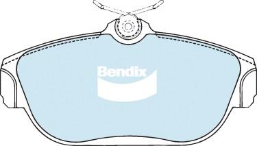 Bendix-AU DB1198 EURO+ - Гальмівні колодки, дискові гальма autozip.com.ua