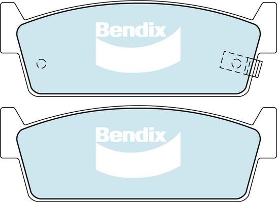 Bendix-AU DB1144 GCT - Гальмівні колодки, дискові гальма autozip.com.ua