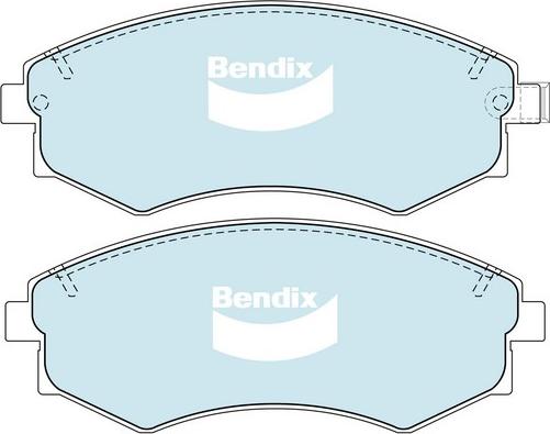Bendix-AU DB1167 GCT - Гальмівні колодки, дискові гальма autozip.com.ua