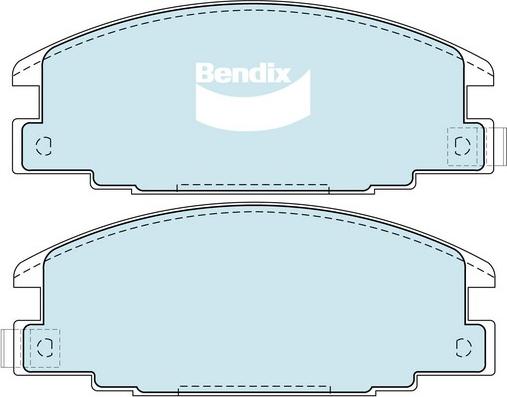 Bendix-AU DB1116 -4WD - Гальмівні колодки, дискові гальма autozip.com.ua