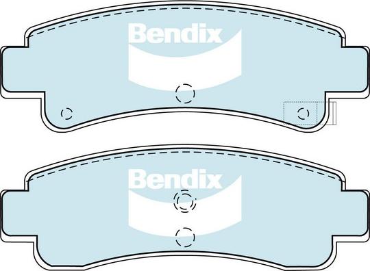 Bendix-AU DB1118 GCT - Гальмівні колодки, дискові гальма autozip.com.ua