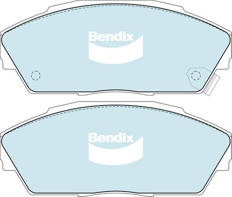 Bendix-AU DB1133 GCT - Гальмівні колодки, дискові гальма autozip.com.ua