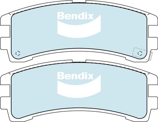 Bendix-AU DB1175 -4WD - Гальмівні колодки, дискові гальма autozip.com.ua