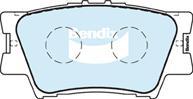 Bendix-AU DB1832 4WD - Гальмівні колодки, дискові гальма autozip.com.ua