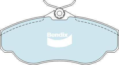 Bendix-AU DB1336 -4WD - Гальмівні колодки, дискові гальма autozip.com.ua