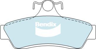 Bendix-AU DB1332 GCT - Гальмівні колодки, дискові гальма autozip.com.ua