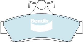 Bendix-AU DB1332 ULT - Гальмівні колодки, дискові гальма autozip.com.ua