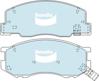 Bendix-AU DB1372 GCT - Гальмівні колодки, дискові гальма autozip.com.ua