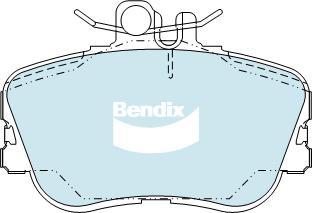 Bendix-AU DB1295 EURO+ - Гальмівні колодки, дискові гальма autozip.com.ua