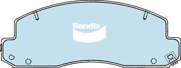 Bendix-AU DB1293 HD - Гальмівні колодки, дискові гальма autozip.com.ua