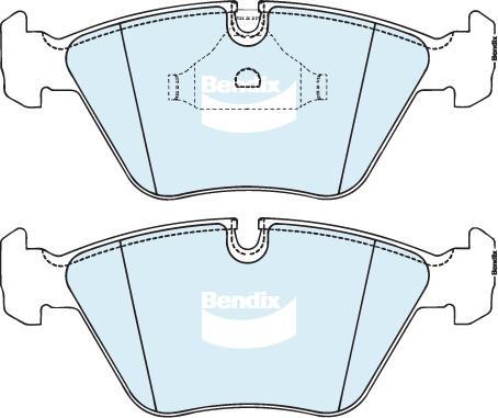 Bendix-AU DB1242 GCT - Гальмівні колодки, дискові гальма autozip.com.ua