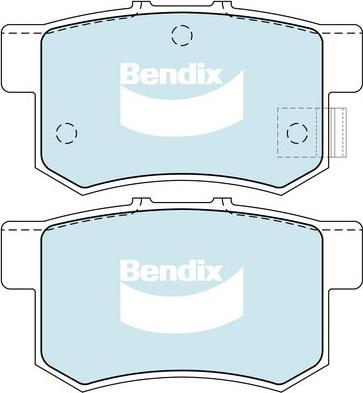 Bendix-AU DB1265 GCT - Гальмівні колодки, дискові гальма autozip.com.ua