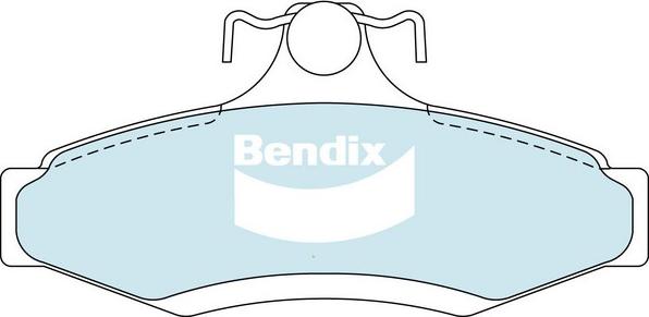 Bendix-AU DB1204 GCT - Гальмівні колодки, дискові гальма autozip.com.ua