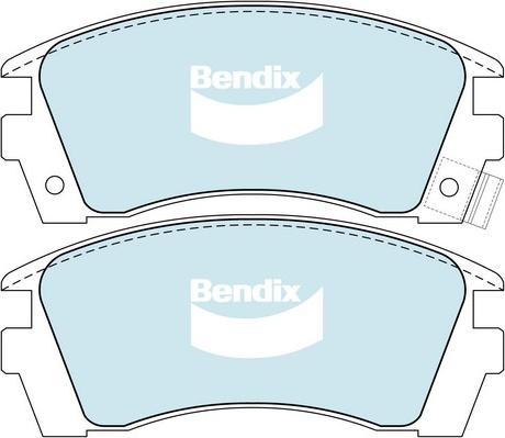 Bendix-AU DB1216 GCT - Гальмівні колодки, дискові гальма autozip.com.ua