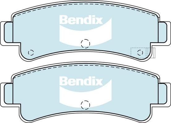 Bendix-AU DB1211 GCT - Гальмівні колодки, дискові гальма autozip.com.ua