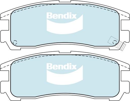 Bendix-AU DB1239 GCT - Гальмівні колодки, дискові гальма autozip.com.ua