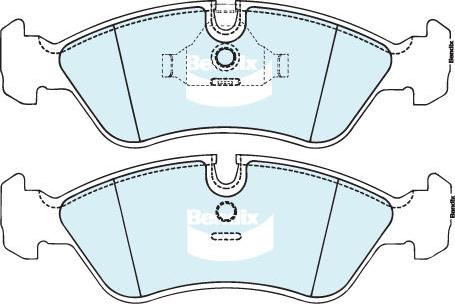 Bendix-AU DB1228 EURO+ - Гальмівні колодки, дискові гальма autozip.com.ua