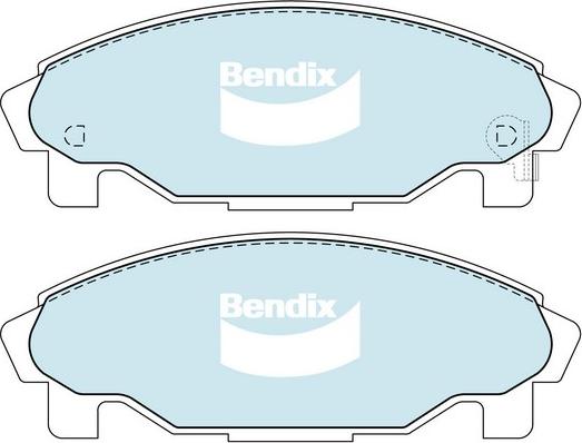 Bendix-AU DB1271 GCT - Гальмівні колодки, дискові гальма autozip.com.ua
