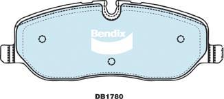 Bendix-AU DB1780 -4WD - Гальмівні колодки, дискові гальма autozip.com.ua