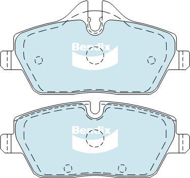 Bendix-AU DB1782 EURO+ - Гальмівні колодки, дискові гальма autozip.com.ua