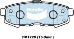 Bendix-AU DB1729 GCT - Гальмівні колодки, дискові гальма autozip.com.ua