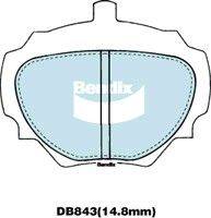 Bendix-AU DB843 -4WD - Гальмівні колодки, дискові гальма autozip.com.ua
