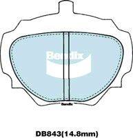 Bendix-AU DB843 HD - Гальмівні колодки, дискові гальма autozip.com.ua