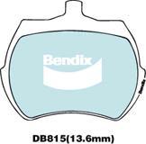 Bendix-AU DB815 GCT - Гальмівні колодки, дискові гальма autozip.com.ua