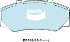 Bendix-AU DB389 GCT - Гальмівні колодки, дискові гальма autozip.com.ua