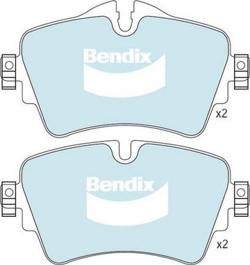 Bendix-AU DB2493 EURO+ - Гальмівні колодки, дискові гальма autozip.com.ua