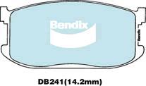 Bendix-AU DB241 GCT - Гальмівні колодки, дискові гальма autozip.com.ua