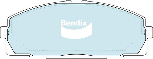 Bendix-AU DB2482 HD - Гальмівні колодки, дискові гальма autozip.com.ua