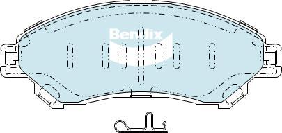 Bendix-AU DB2430 -4WD - Гальмівні колодки, дискові гальма autozip.com.ua