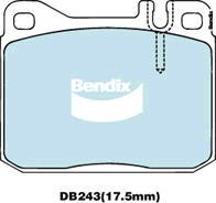 Bendix-AU DB243 GCT - Гальмівні колодки, дискові гальма autozip.com.ua