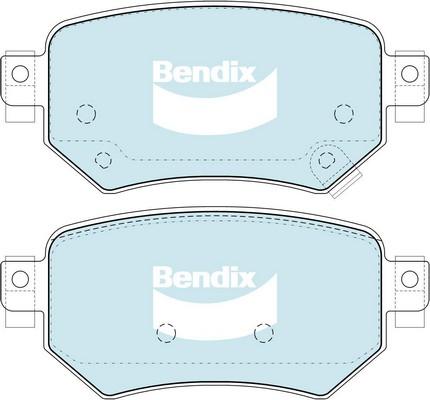 Bendix-AU DB2425 GCT - Гальмівні колодки, дискові гальма autozip.com.ua