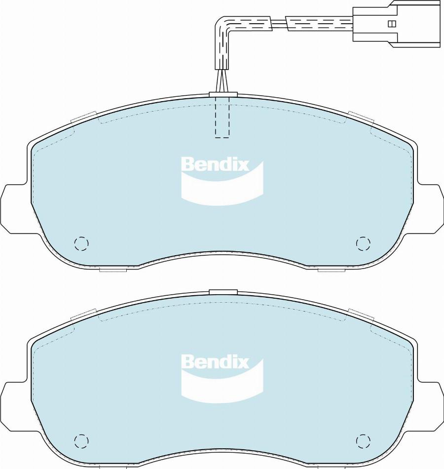 Bendix-AU DB2476 HD - Гальмівні колодки, дискові гальма autozip.com.ua