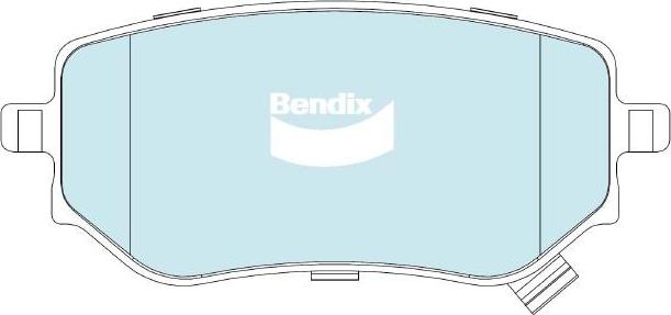Bendix-AU DB2617 4WD - Гальмівні колодки, дискові гальма autozip.com.ua