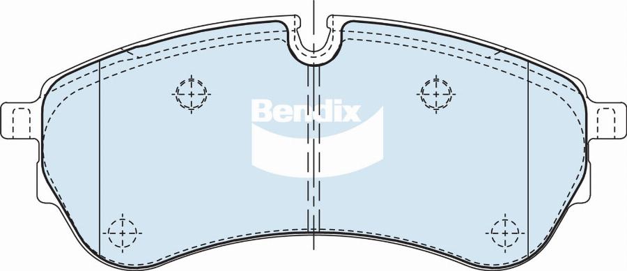 Bendix-AU DB2681 HD - Гальмівні колодки, дискові гальма autozip.com.ua