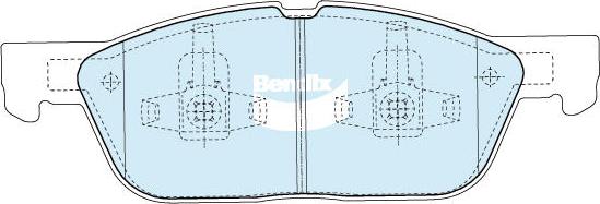 Bendix-AU DB2673 GCT - Гальмівні колодки, дискові гальма autozip.com.ua