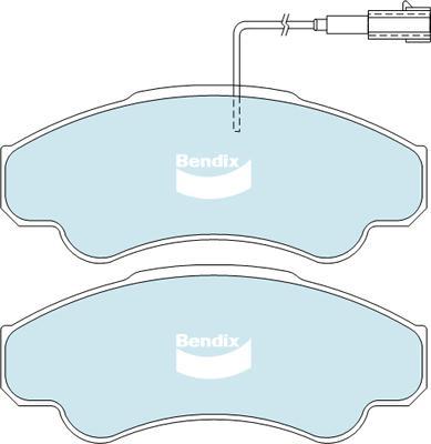 Bendix-AU DB2045 HD - Гальмівні колодки, дискові гальма autozip.com.ua