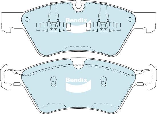 Bendix-AU DB2048 EURO+ - Гальмівні колодки, дискові гальма autozip.com.ua