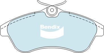 Bendix-AU DB2043 EURO+ - Гальмівні колодки, дискові гальма autozip.com.ua