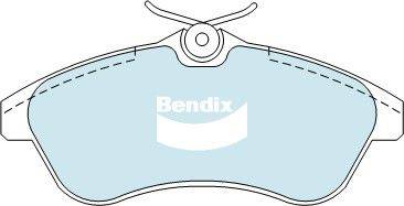 Bendix-AU DB2043 HD - Гальмівні колодки, дискові гальма autozip.com.ua